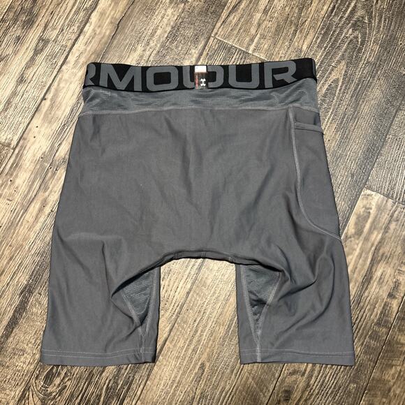 UNDER ARMOUR MEN'S HEATGEAR VENT COMPRESSION BASELAYER SHORTS GRAY L #1362450 - Picture 6 of 6